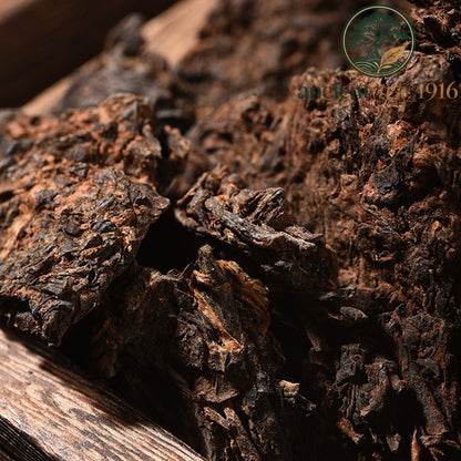500g Old Tea Head Ripe Tea Yunnan Ancient Tree Mellow Aroma Aged Pu Erh Tea