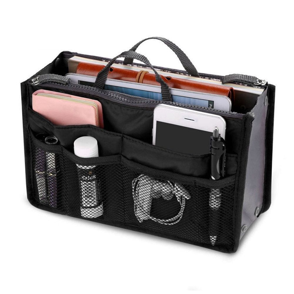 Organizer Insert Bag Folding Storage Bags Travel Insert Felt Organizer Purse 1PC