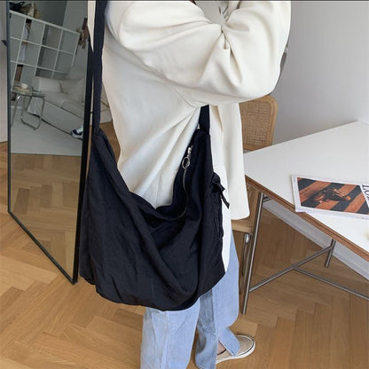Shoulder Bag Nylon Handbag Shoulder Strap Tie Big Dumpling Crossbody Vintage Bag