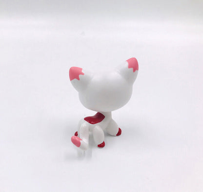 Mini Pet Shop OOAK Animal Spot Toys White Blue Eye German Shepherd Cat LPS #391