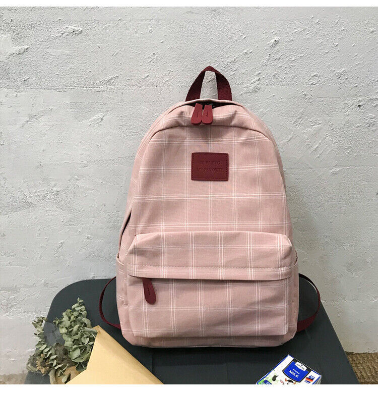 College School Bag Women Backpack Striped Book Packbags Travel Shoulder Bag