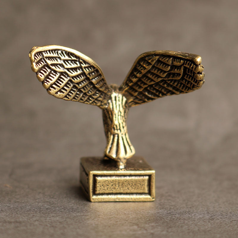 Solid Copper Eagle Jewelry Tea Pet Ceremony Antique Bronze Model Statue -