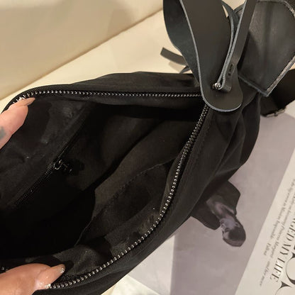 Oxford Cloth Crossbody Bag Versatile Shoulder Bags Dumpling Purse 30*12*10 CM