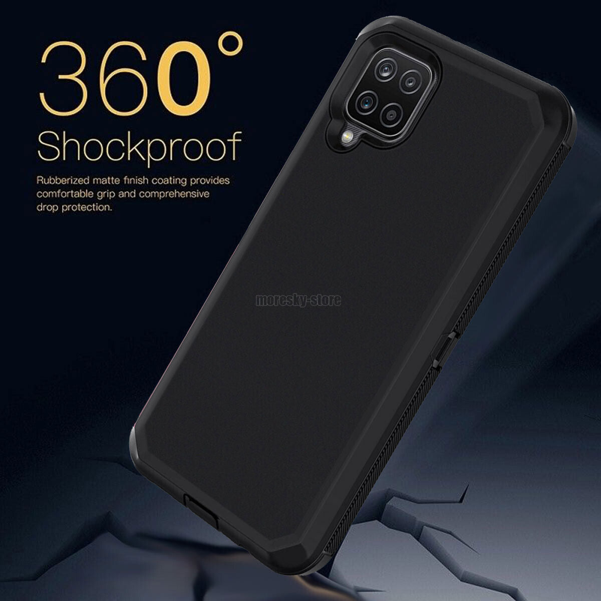 Case Clip Holster Cover,Tempered Glass Protector For Samsung Galaxy A42 5G