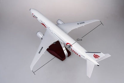 1:157 47CM AIR CHINA BOEING 777-300ER Plane Landing Gear Resin Aircraft Model