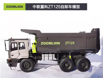 1:35 28CM ZOOMLION ZT125 MINING PUMP TRUCK Vehicle Contruction Diecast Model