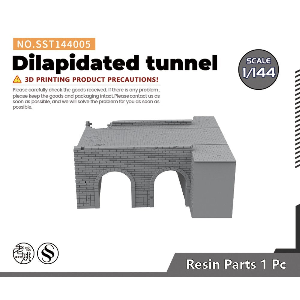 SSMODEL SST144005 1/144 Military Model Scenarios War Ruins Dilapidated tunnel