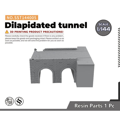 SSMODEL SST144005 1/144 Military Model Scenarios War Ruins Dilapidated tunnel