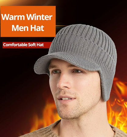 Winter Cap Baseball Outdoor Fishing Riding Thick Windproof Comfortable Soft Hat