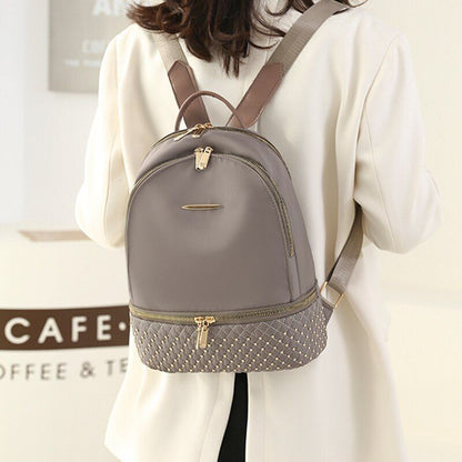 Retro Backpack Oxford Anti Theft Multi Pockets Shoulder School Bags 26*12*32 CM