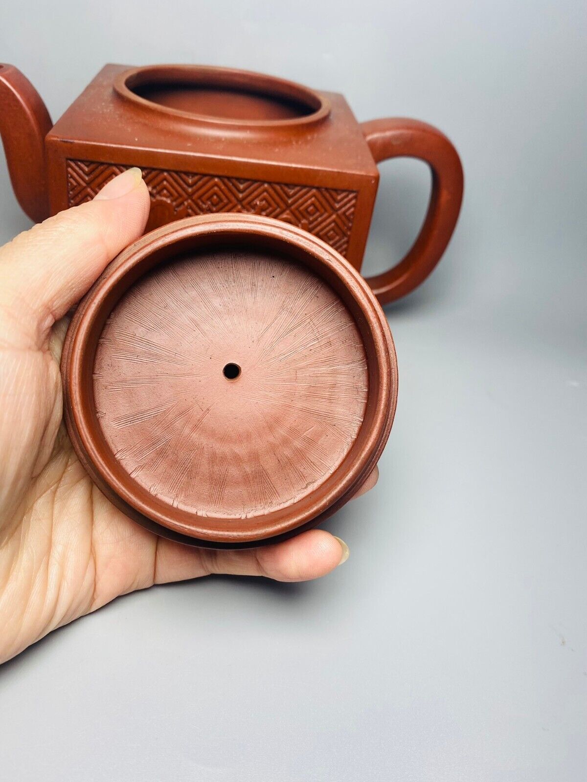 Chinese Yixing Zisha Clay Handmade Exquisite Teapot（ 四方八仙 底款：吕尧臣）