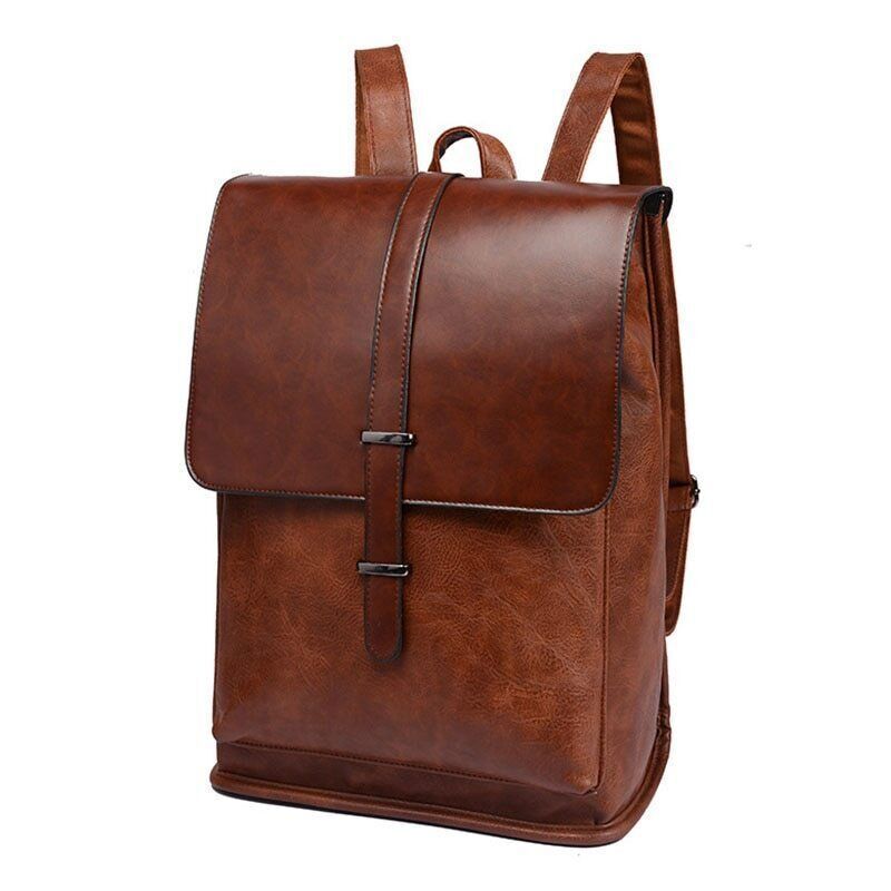 Laptop Backpack Men Bag Pack Leather Backpacks Travel Man School Bags College