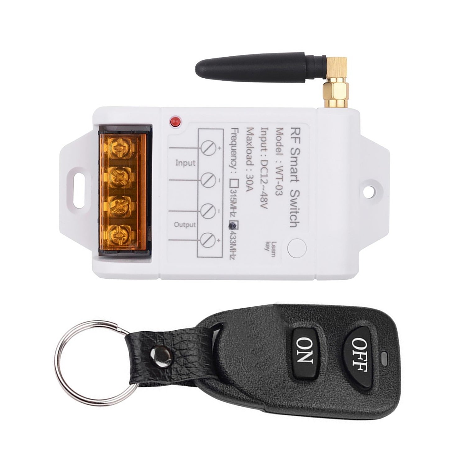 433MHz DC Wireless Remote Control Switch For High-Power Water Pump Motor