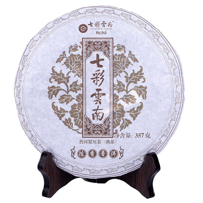 Colourful Yunnan Qing Feng Xiang CHEN XIANG Puer Ripe Pu'er Tea 357g Shou Cha