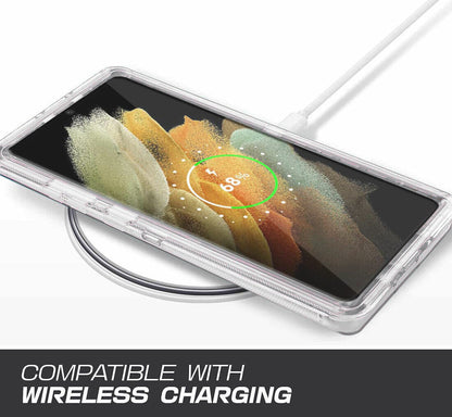 Luxury Clear Case Kickstand Clip Stand Holster Cover For Galaxy S21/ Ultra/ Plus