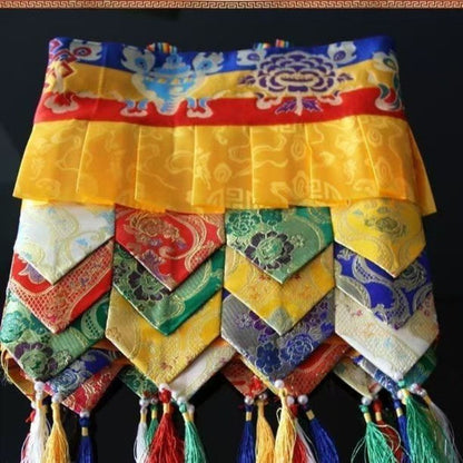 Tibetan Style Curtain Hanging Table Wall Enclosure Handmade Buddhist 100cm
