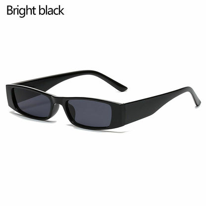 Sunglasses Vintage Retro Small Frame Rectangle Square Narrow Eyewear UV400 26MM