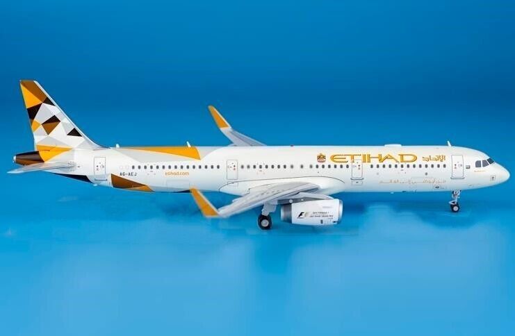 1:200 JC Wings ETIHAD AIRBUS A321 Passenger Airplane Diecast Aircraft Model
