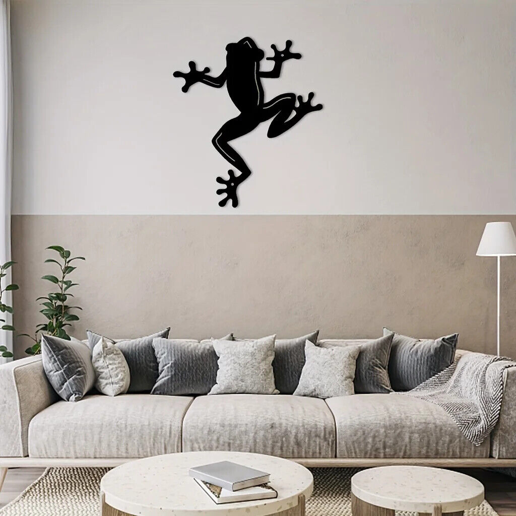 Metal Wall Decor Frog Wall Sculpture, Metal Wall Art Hanging For Living Room