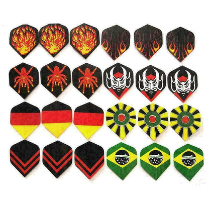 60Pcs Flight Dart Flights in 20 Patterns Nice T4D4 Darts Profe Flying Y0M3 Y5O4