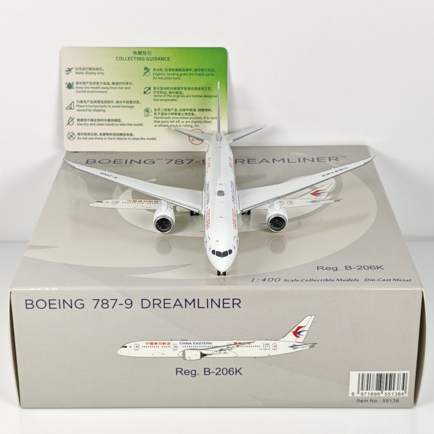 1:400 NGmodels China Eastern Boeing 787-9 B-206K Airplane Diecast Plane Model