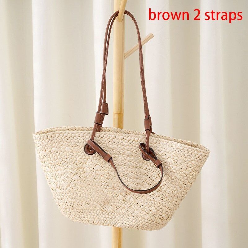 Summer Straw Woven Women Bag Shoulder Bag Woven Tote Bag Beach Bag