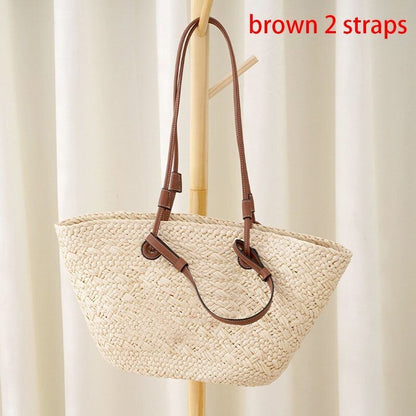Summer Straw Woven Women Bag Shoulder Bag Woven Tote Bag Beach Bag