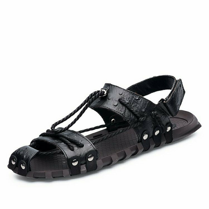Mens Close Toe Hollow Out Sandals Sports Flats Beach Outdoor Shoes Summer Casual