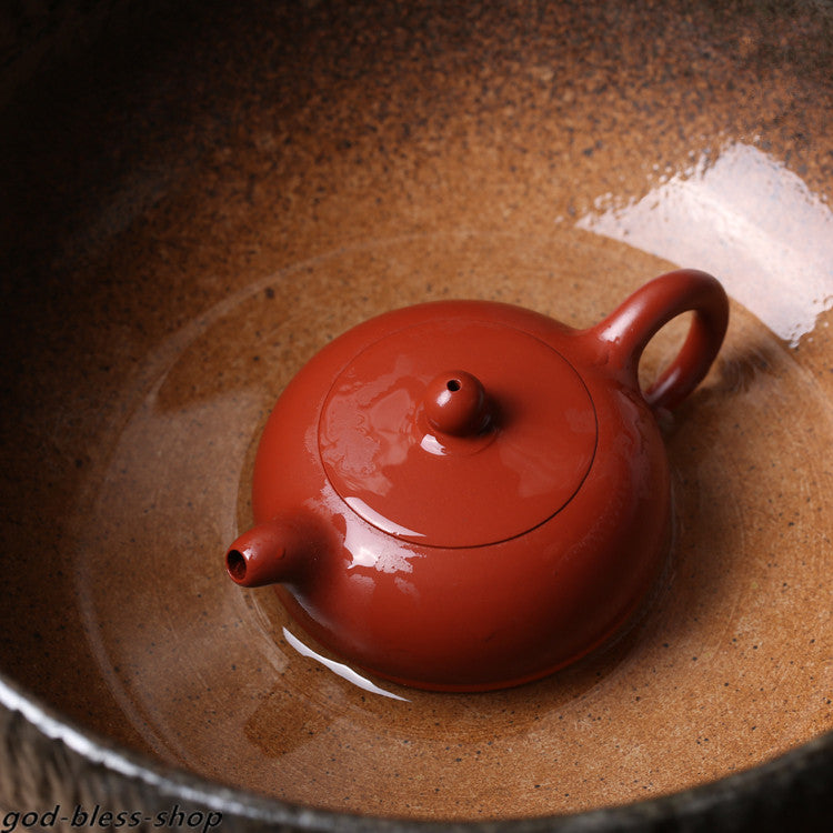 Authentic Yixing Zisha Dahongpao Clay Tea Pot Marked Small Xishi Pot 90ml China