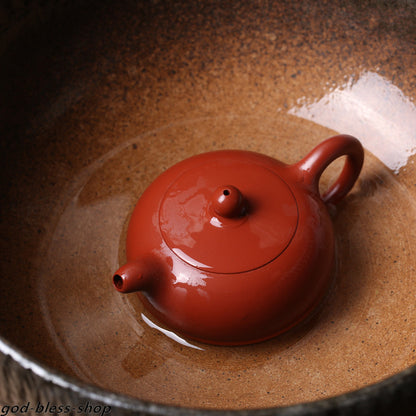 Authentic Yixing Zisha Dahongpao Clay Tea Pot Marked Small Xishi Pot 90ml China