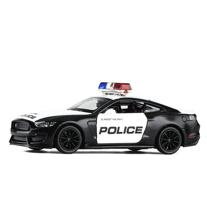 1:32 Ford Mustang Shelby GT350 Model Car Diecast Police Vehicle Toys for Boys
