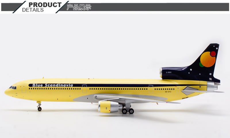 1:200 InFlight Blue Scandinavia L-1011-385-1 Airplane Diecast Aircraft Model