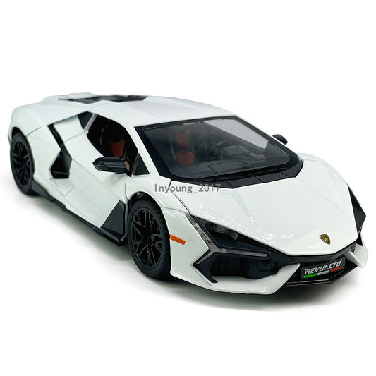 1/24 Lamborghini Revuelto Model Car Diecast Toy Cars Boys Toys Kids Gifts White