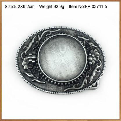 Men's Belts Buckle Zinc Alloy 4cm Width Loop Rectangle Jeans Fashion Accessories