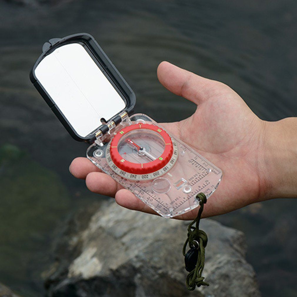 Orienteering Map Compass Outdoor Camping Adjustable Declination Clinometer LED