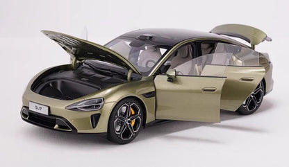 1:18 28CM Xiaomi Original Factory SU7 Car Vehicle Sedan Diecast Model Green
