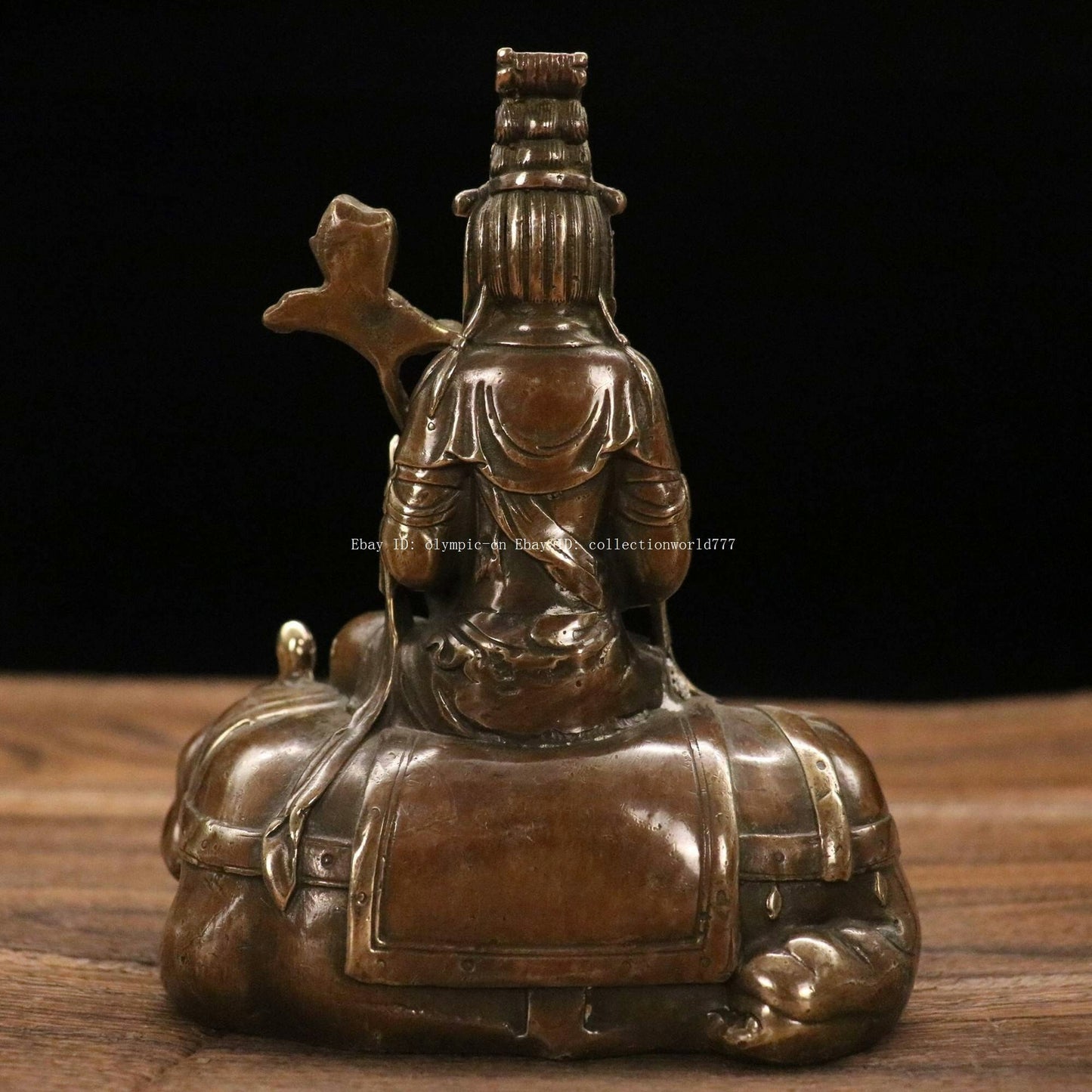 6'' Bronze Copper Buddhism Puxian Samantabhadra Bodhisattvas Elehant Statue