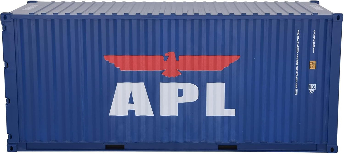 1:20 APL Shipping Container Model Abs Resin & Wood Toy Home Decoration Gift
