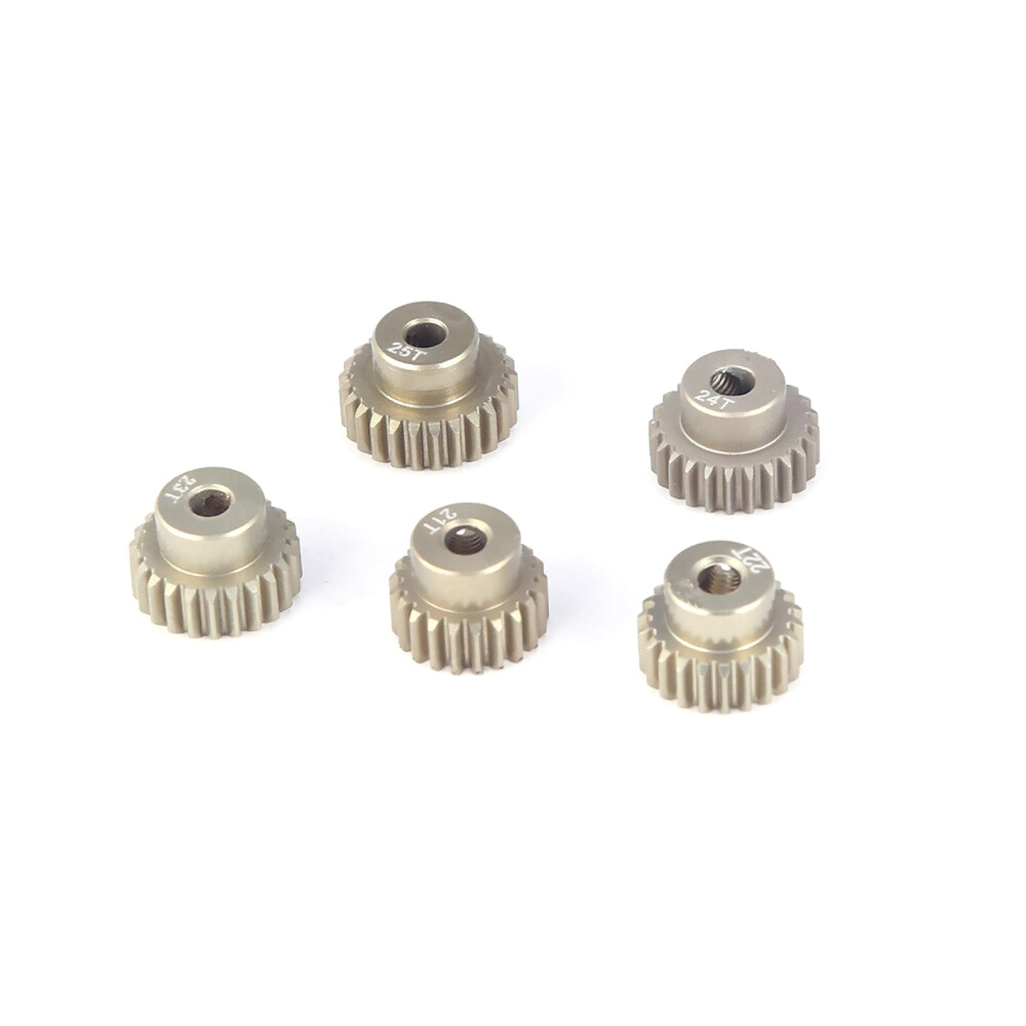 21T-25T Aluminum Pinion Gear Set For 1/10 RC Car Brushed Brushless Motor Parts;