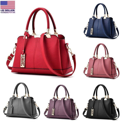 Fashion Women Leather Satchel Handbags Shoulder Tote Messenger Crossbody Bag
