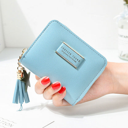 Fashion Small Women Zipper Wallet Leather Coin Bag Credit Card Mini Purse Clutch