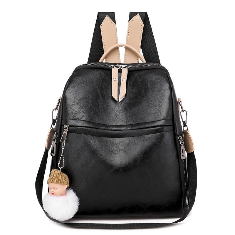 Synthetic Leather Backpacks School Bags Large School Bags Student Book Bag Retro