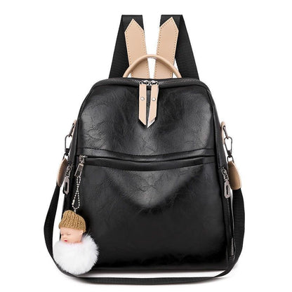 Synthetic Leather Backpacks School Bags Large School Bags Student Book Bag Retro