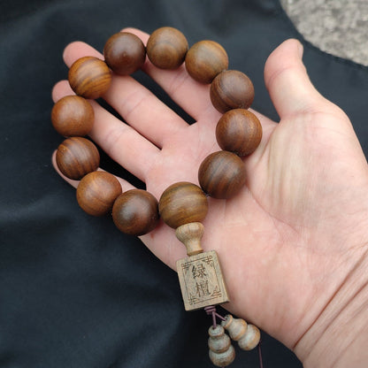 Green Sandalwood Buddhist Prayer Matching Mens Beaded Bracelets gift jewelry