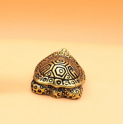 Tortoise Brass Animal Statue Small Sculpture Tabletop Figurine Home Decor Gifts