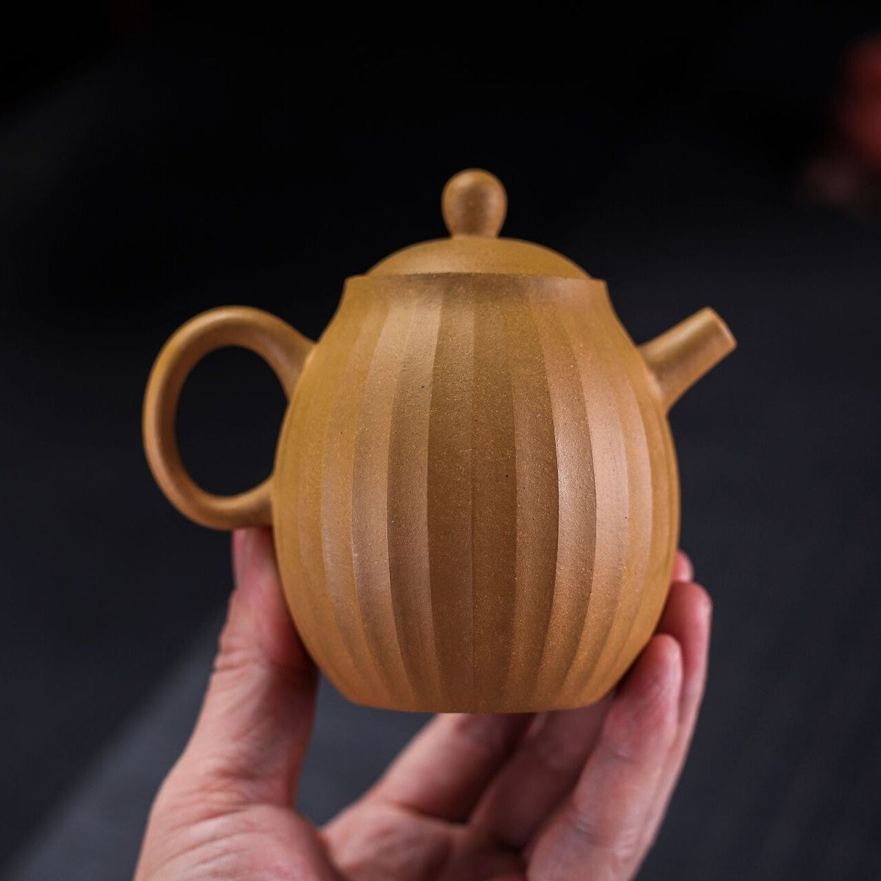 210ml yixing zisha duan clay tea pot with 7 infuser holes marked handmade pot