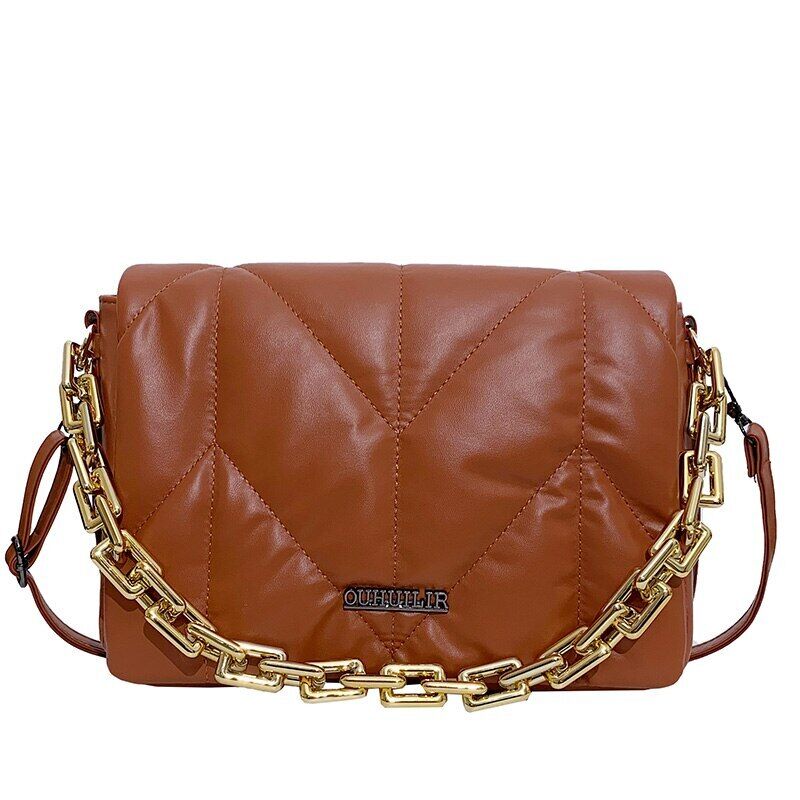 Winter Padded Bags Women Cotton Shoulder Bag Women Crossbody Pack