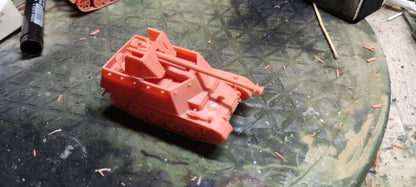 3D Printing 1/72 Germany Weasel Type II Anti-Tank Gun Vehicle Finished Product