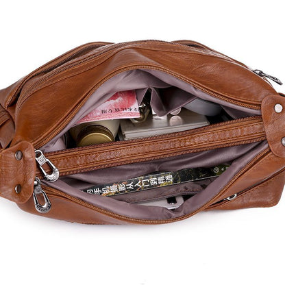 Synthetic Leather Crossbody Bag Retro Handbag Soft Crossbody Bag Polyester 1 PC