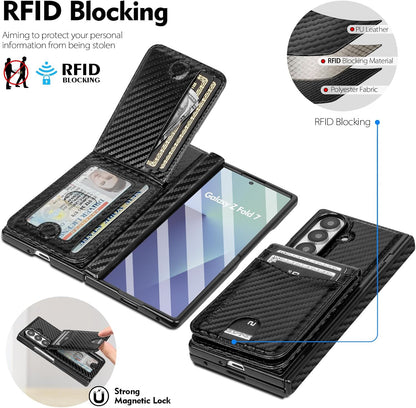 Compatible with Magsafe Detachable Magnetic Samsung Galaxy Z Fold 7 Phone Wallet